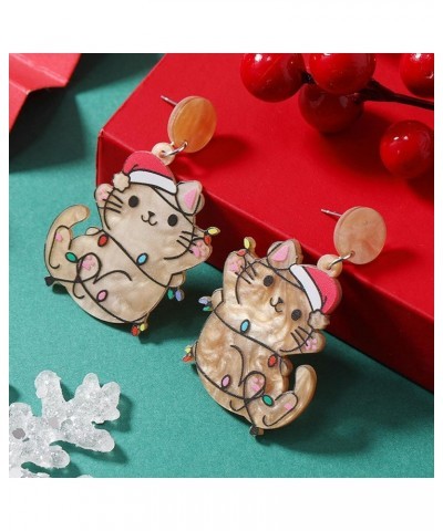 Cat Earrings Cute Kitten Ear Stud Earring Kawaii Black Cat Cartoon Kitten Piercing Earrings Cute Animal Earrings Animals Love...