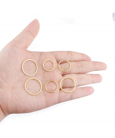 FINREZIO10-15PCS Women's 1MM Stainless Steel Plain Band Knuckle Stacking Rings Fashion Thin Midi Rings Comfort Fit Size 2-11 ...