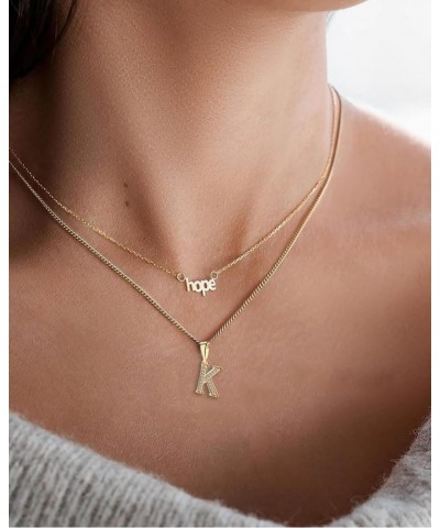 Initial Necklace,24K Gold Plated Letter Necklace for Women,A-Z Pendant Necklace T $8.54 Necklaces