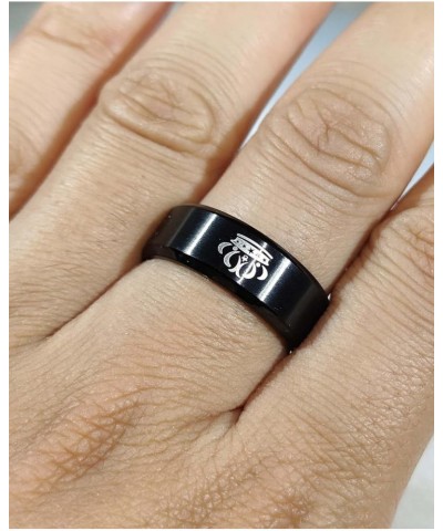 Couple Rings Black Matching Rings Crown Ring Women Wedding Ring Sets for Him and Her Black women size7 & men size11 $17.84 Br...