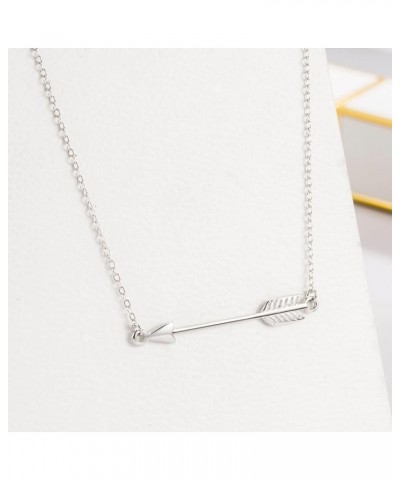 New Women's 925 Sterling Silver Solid - Simple Bow Pendant Rolo Chain Necklace 18 Inch - Charm Silver Jewelry For Girls and W...