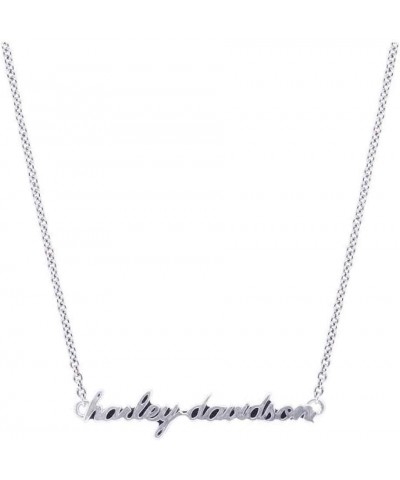 Harley-Davidson Women's H-D Delicate Cursive Script Chain Necklace HDN0375 $45.49 Necklaces