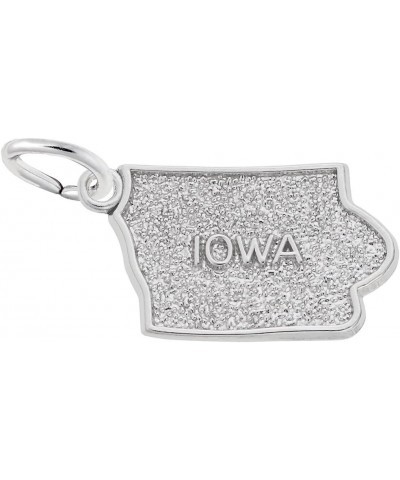 Iowa Charm, Charms for Bracelets and Necklaces Sterling Silver $23.19 Bracelets