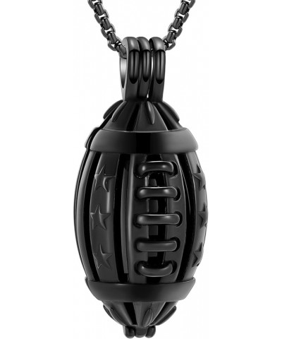 Cremation Jewelry Urn Necklace for Ashes America Football/Basketball Keepsake Urn Pendant Memorial Ash Urn Jewelry for Women ...