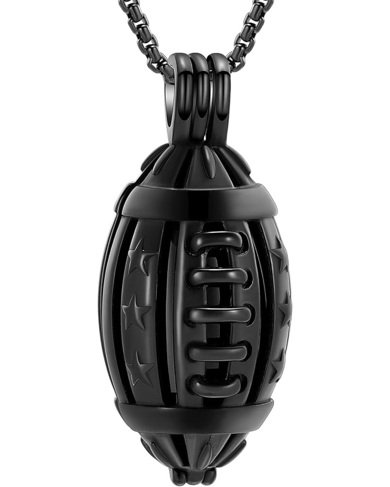 Cremation Jewelry Urn Necklace for Ashes America Football/Basketball Keepsake Urn Pendant Memorial Ash Urn Jewelry for Women ...