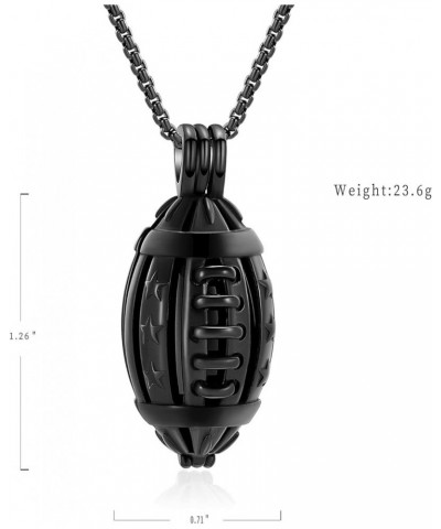 Cremation Jewelry Urn Necklace for Ashes America Football/Basketball Keepsake Urn Pendant Memorial Ash Urn Jewelry for Women ...