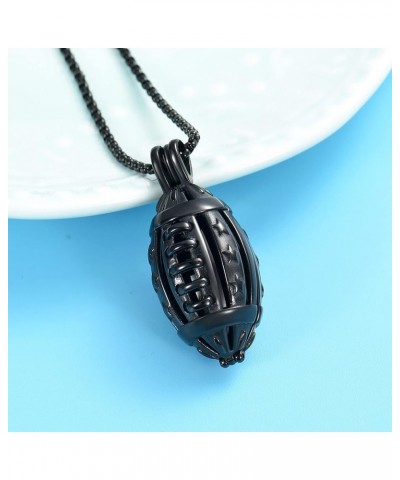 Cremation Jewelry Urn Necklace for Ashes America Football/Basketball Keepsake Urn Pendant Memorial Ash Urn Jewelry for Women ...