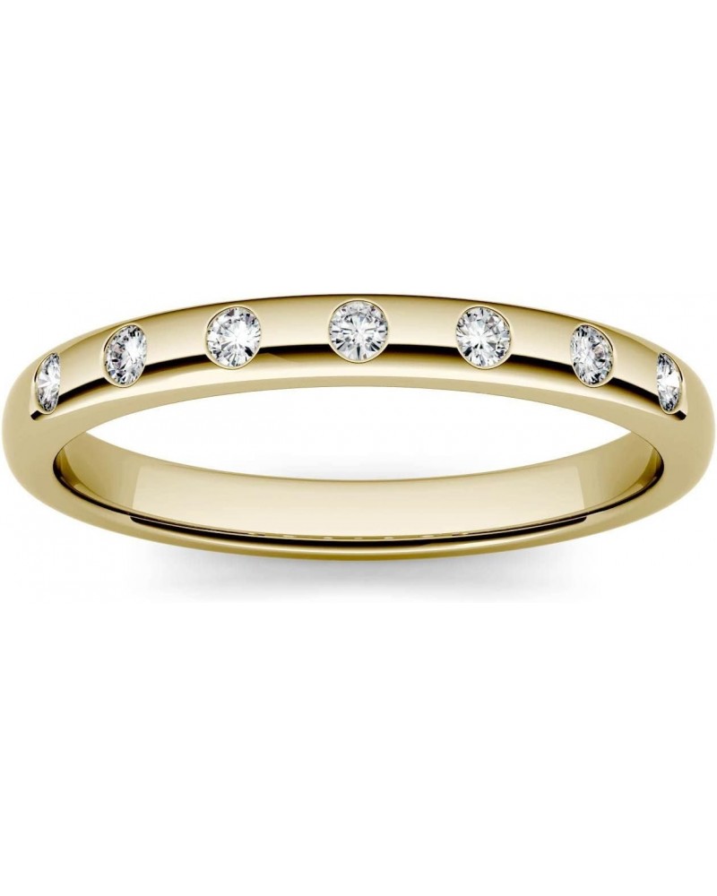 Forever One 1.5mm Round Moissanite Stackable Ring $130.91 Rings