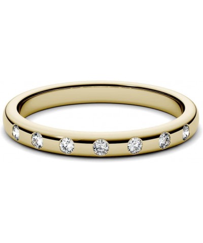 Forever One 1.5mm Round Moissanite Stackable Ring $130.91 Rings