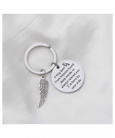 Red Cardinal Keychain Cardinal Memorial Gift A hug from heaven Keychain Good Luck Cardinals Gift Bird Wing Key $8.24 Pendants