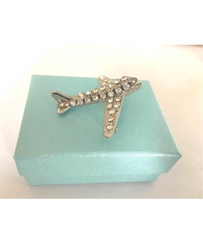 Exquisite Lovely Shining Crystal Gold Plane Brooch Pin Rhinestone Silver Airplane Silver tone $9.24 Brooches & Pins