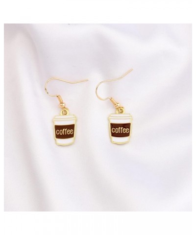 Coffee Earrings Dangle Coffee Gifts for Coffee Lovers Coffee Cup Earrings Jewelry Coffee Earrings Rose Gold $9.85 Earrings