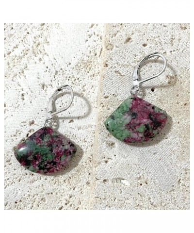 Geometry Gemstone Dangle Earrings for Women Girls A6_Epidote Jasper $8.54 Earrings