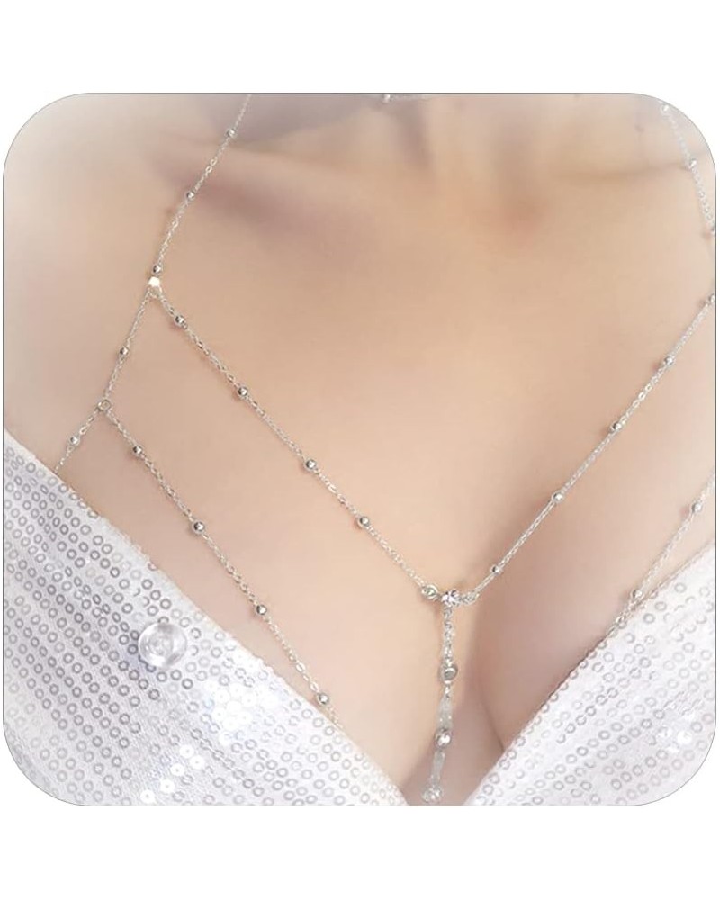 Body Chains for Women Waist Chain Leg Chain Sexy Body Chain Crossover Thin Bra Bikini Waist Belly Chain Beach Body Necklace J...