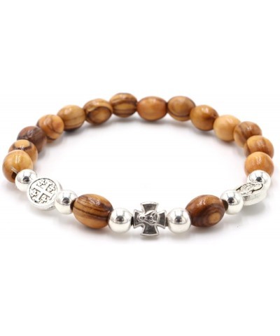 Bracelet Hand Made Olive Wood Jerusalem Holy Land Blessed Prayer $10.82 Bracelets