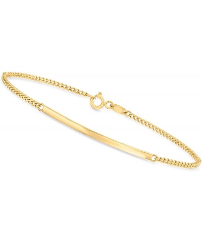 Canaria 10kt Yellow Gold Horizontal Bar Bracelet. 8 inches $56.25 Bracelets