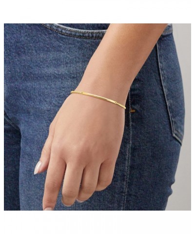 Canaria 10kt Yellow Gold Horizontal Bar Bracelet. 8 inches $56.25 Bracelets